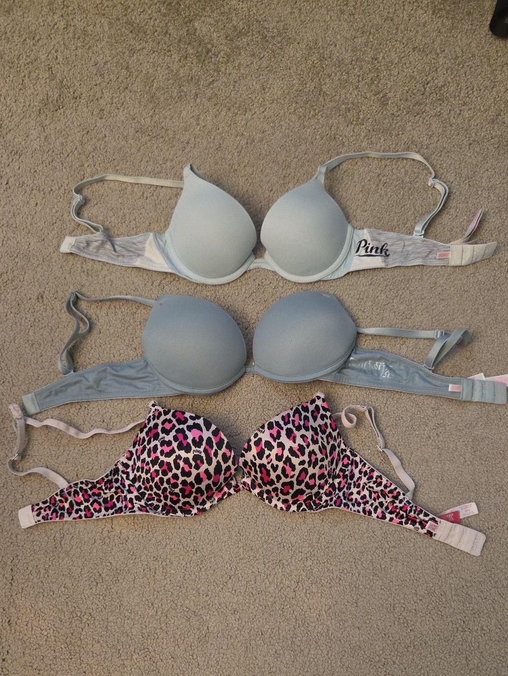 PINK Victoria's Secret Push Up Bras